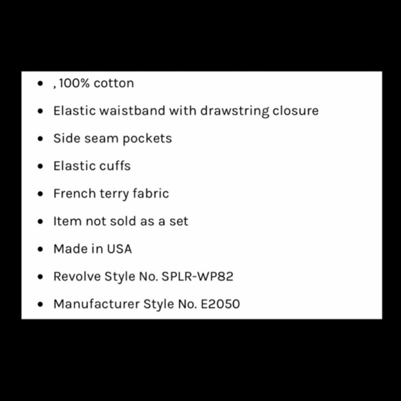 Splits59 Frankie Sweatpants in Black - Picture 7 of 7